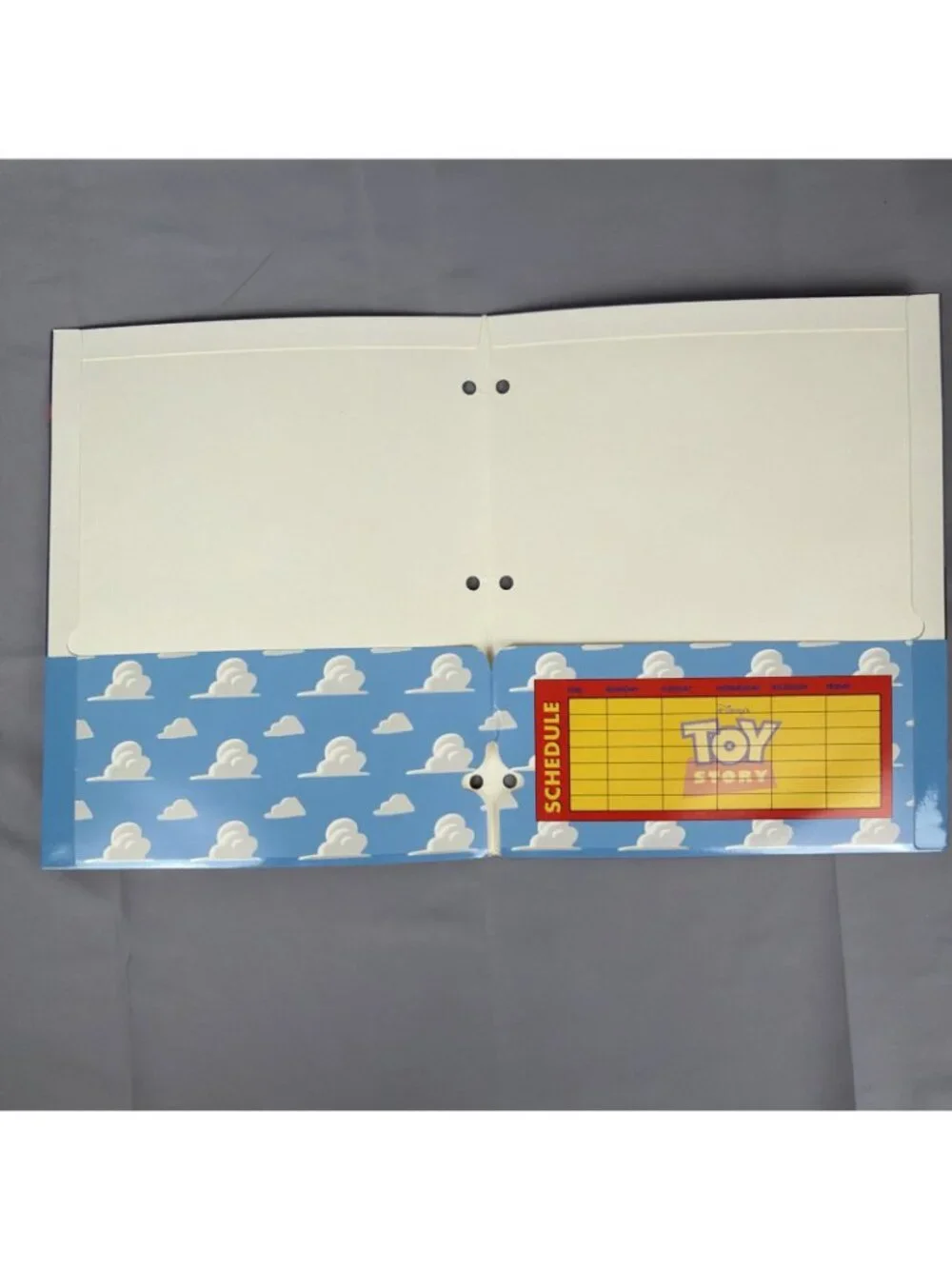 Lot 3 Vintage 90s Toy Story Pocahontas 3 Hole Binder Pocket Folder Disney NOS